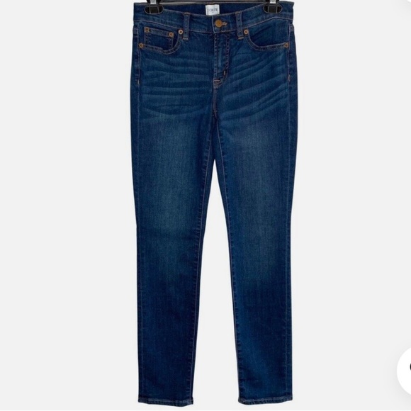 J.Crew Stretch Mid-Rise Medium Wash Skinny Jeans - Picture 3 of 4